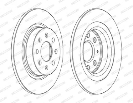 Диск тормозной FERODO DDF1299C