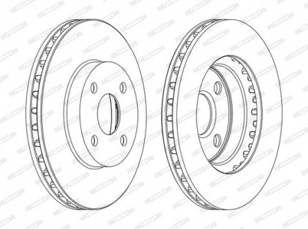 Диск тормозной FERODO DDF1309C