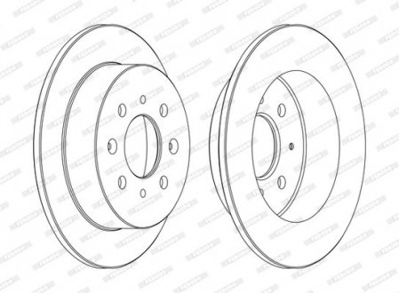 Диск тормозной FERODO DDF1358C (фото 1)