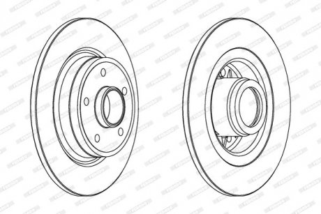 Диск тормозной FERODO DDF1364C1 (фото 1)