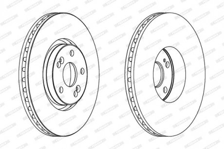 Диск тормозной FERODO DDF1368C1