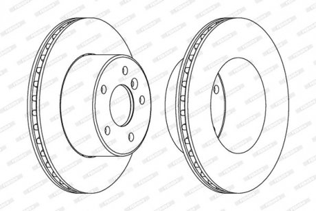 Диск тормозной FERODO DDF1379C1