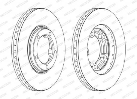 Диск гальмівний FERODO DDF1404C