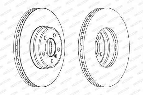 Диск тормозной FERODO DDF1411C1