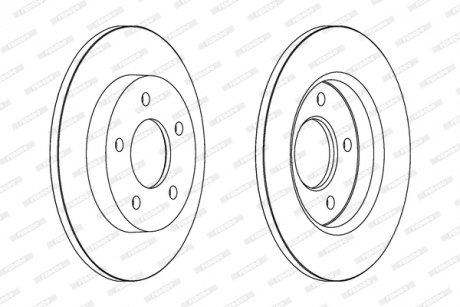 Диск тормозной FERODO DDF1420C