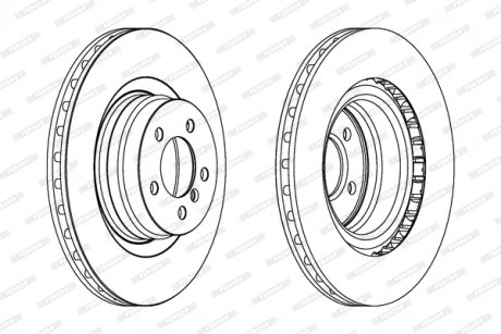 Гальмівний диск FERODO DDF1435C1