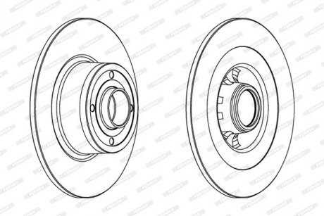 Диск гальмівний FERODO DDF1443C1