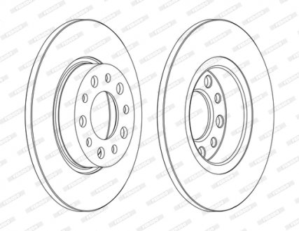 Диск тормозной FERODO DDF1450C (фото 1)