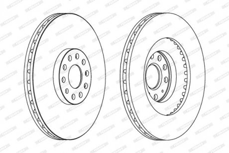 Тормозной диск FERODO DDF1504C1 (фото 1)