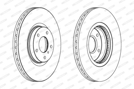 Гальмівний диск FERODO DDF1505C1