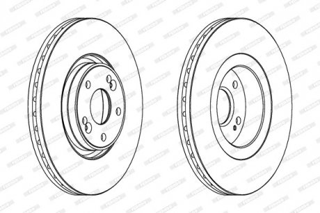 Тормозной диск FERODO DDF1511C1