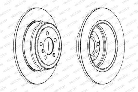 Тормозной диск FERODO DDF1518C1