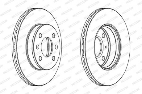 Тормозной диск FERODO DDF1529C