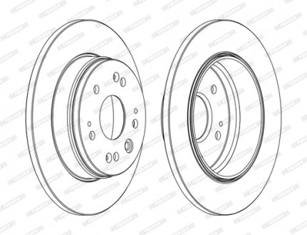 Диск гальмівний FERODO DDF1540C