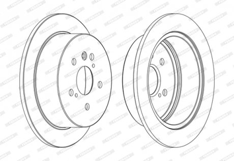 Диск тормозной FERODO DDF1545C