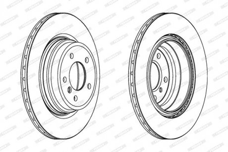 Диск тормозной FERODO DDF1550C1