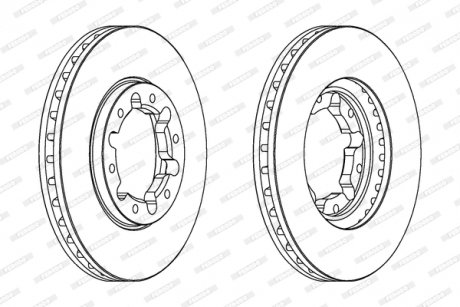 Диск тормозной FERODO DDF1552C1 (фото 1)