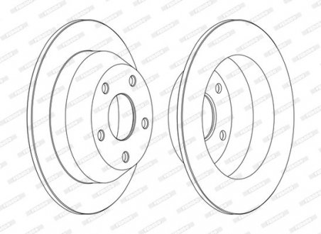 Диск тормозной FERODO DDF1553C