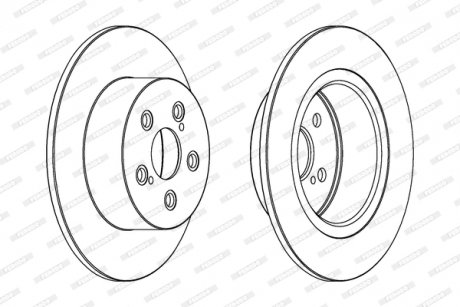 Диск тормозной FERODO DDF1556C