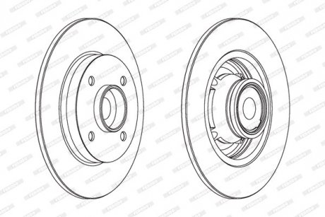 Диск тормозной FERODO DDF15601 (фото 1)