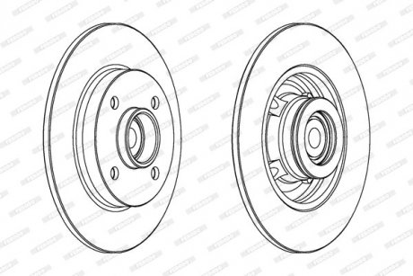 Гальмівний диск FERODO DDF15611