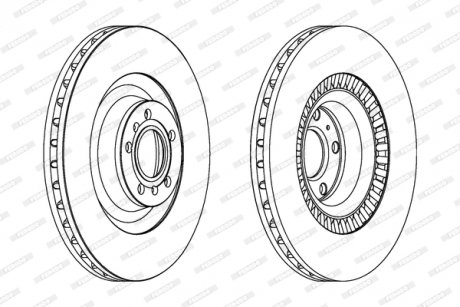 Тормозной диск FERODO DDF1572C1 (фото 1)