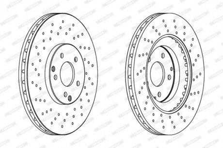 Диск тормозной FERODO DDF1582C1