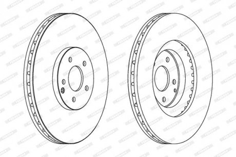 Тормозной диск FERODO DDF1585