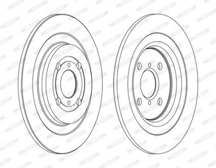 Диск тормозной FERODO DDF1588C (фото 1)