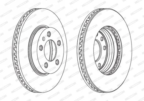 Тормозной диск FERODO DDF1591LC1