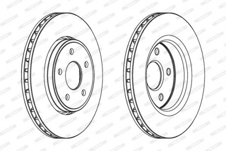 Тормозной диск FERODO DDF1593C1