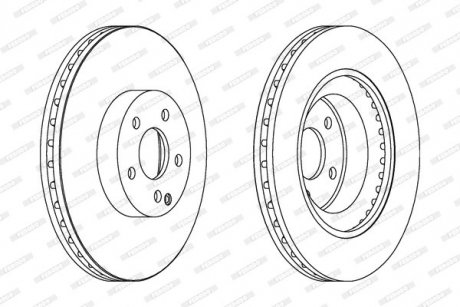 Диск тормозной FERODO DDF1595C1