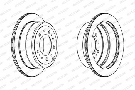 Диск тормозной FERODO DDF1597C1