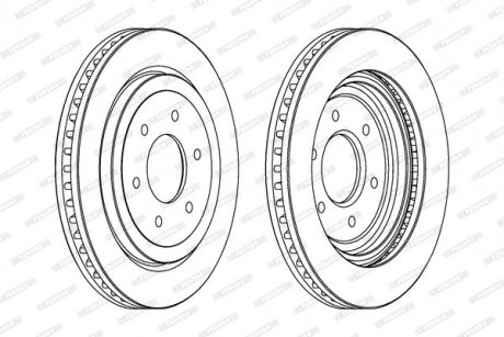 Диск тормозной FERODO DDF1611C1