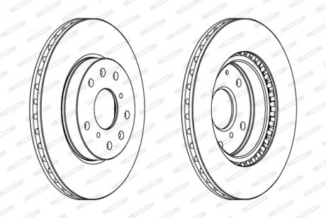 Диск тормозной FERODO DDF1620C (фото 1)