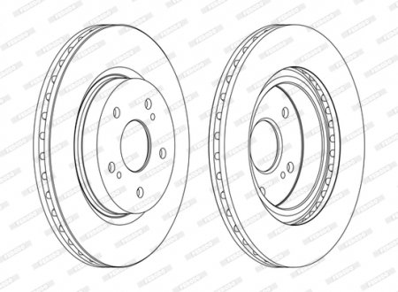 Диск тормозной FERODO DDF1635C