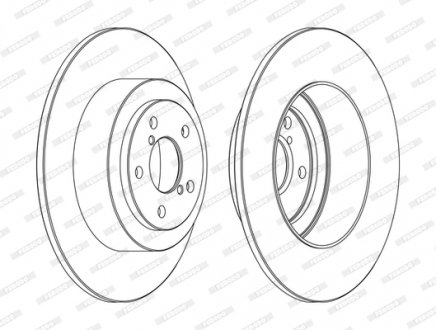 Диск тормозной FERODO DDF1647C