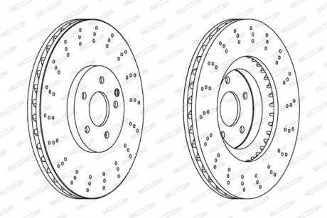 Диск тормозной FERODO DDF1650C1 (фото 1)