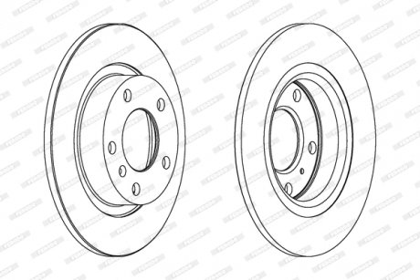 Диск тормозной FERODO DDF1651C