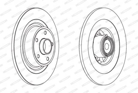 Диск гальмівний FERODO DDF16541
