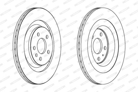 Диск тормозной FERODO DDF1667C (фото 1)