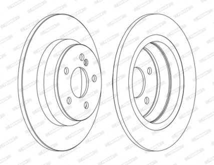 Гальмівний диск FERODO DDF1675C