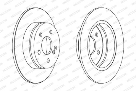 Диск тормозной FERODO DDF1689C (фото 1)