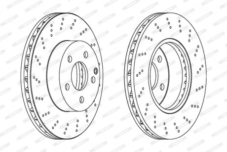 Диск тормозной FERODO DDF1693C (фото 1)