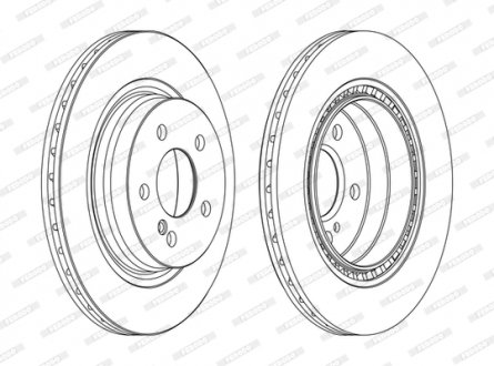 Гальмівний диск FERODO DDF1700C (фото 1)