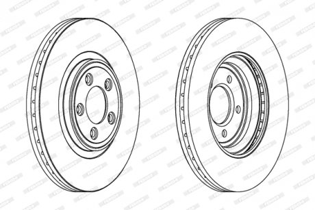 Тормозной диск FERODO DDF1702C1