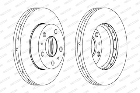 Гальмівний диск FERODO DDF17181