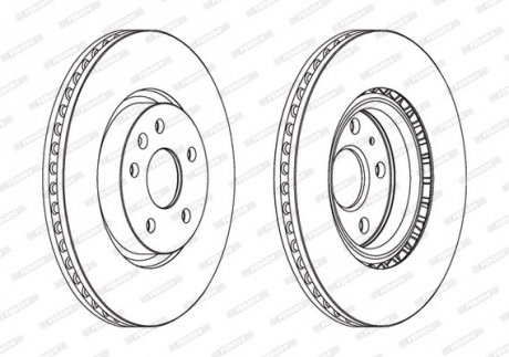 Диск тормозной FERODO DDF1723C1 (фото 1)