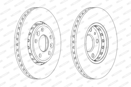 Гальмівний диск FERODO DDF1726C (фото 1)