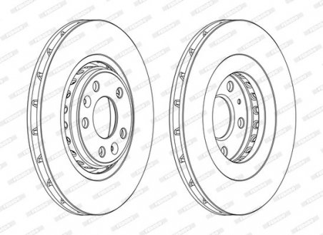 Тормозной диск FERODO DDF1727C